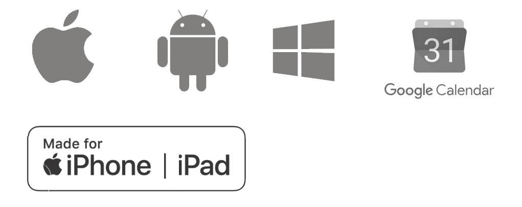 υποστήριξη iphone, ios, apple, macOS, android, microsoft windows, google, συμβατό με google calendar